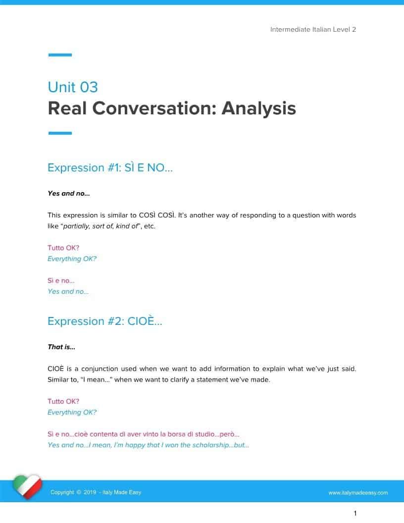 Real Expressions Example